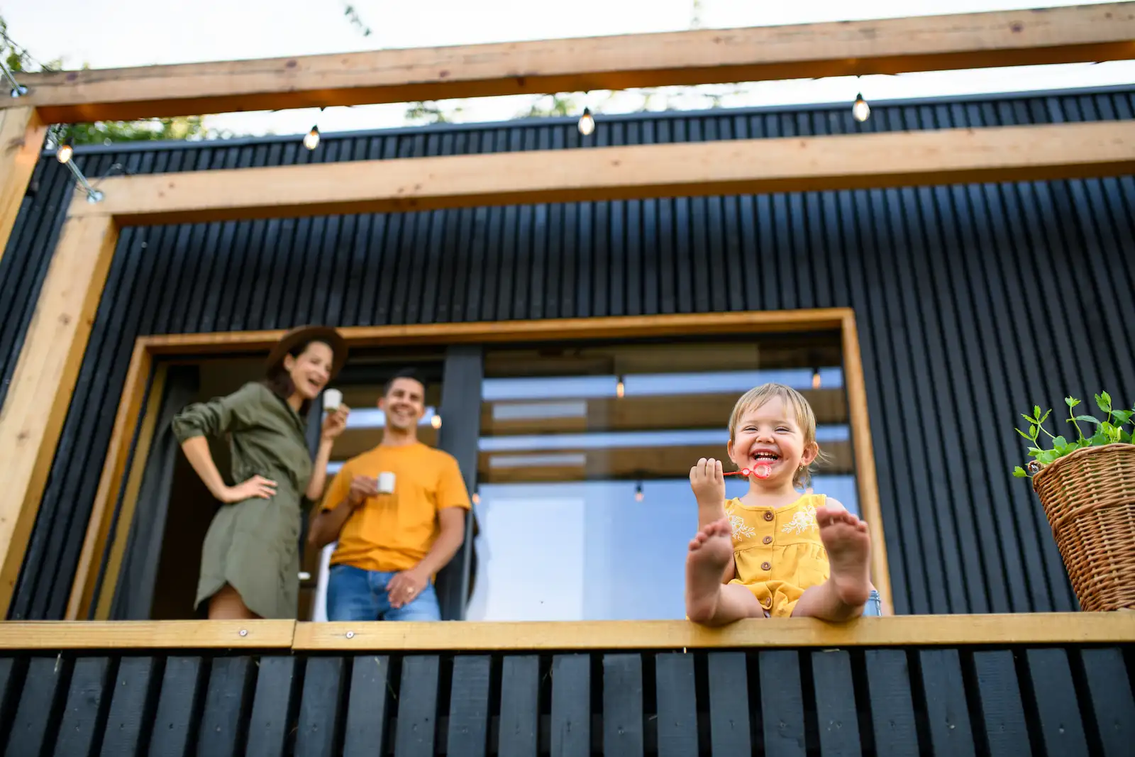 Casa container niño.