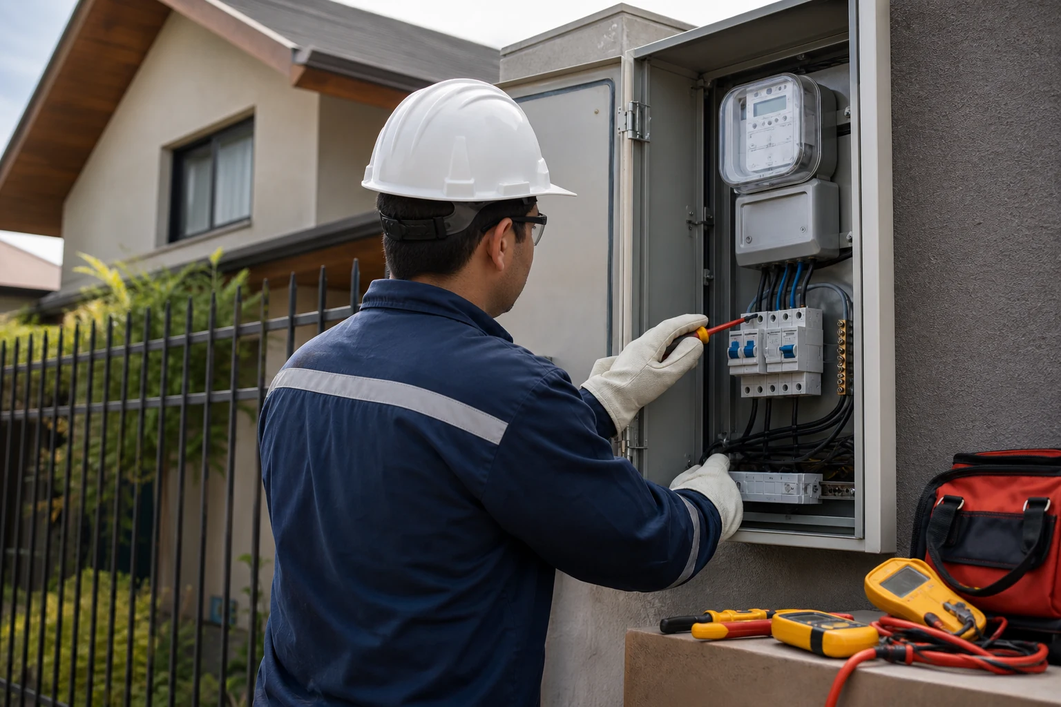 ¿Cuánto cuesta aumentar la capacidad eléctrica o cambiar el empalme de una casa?