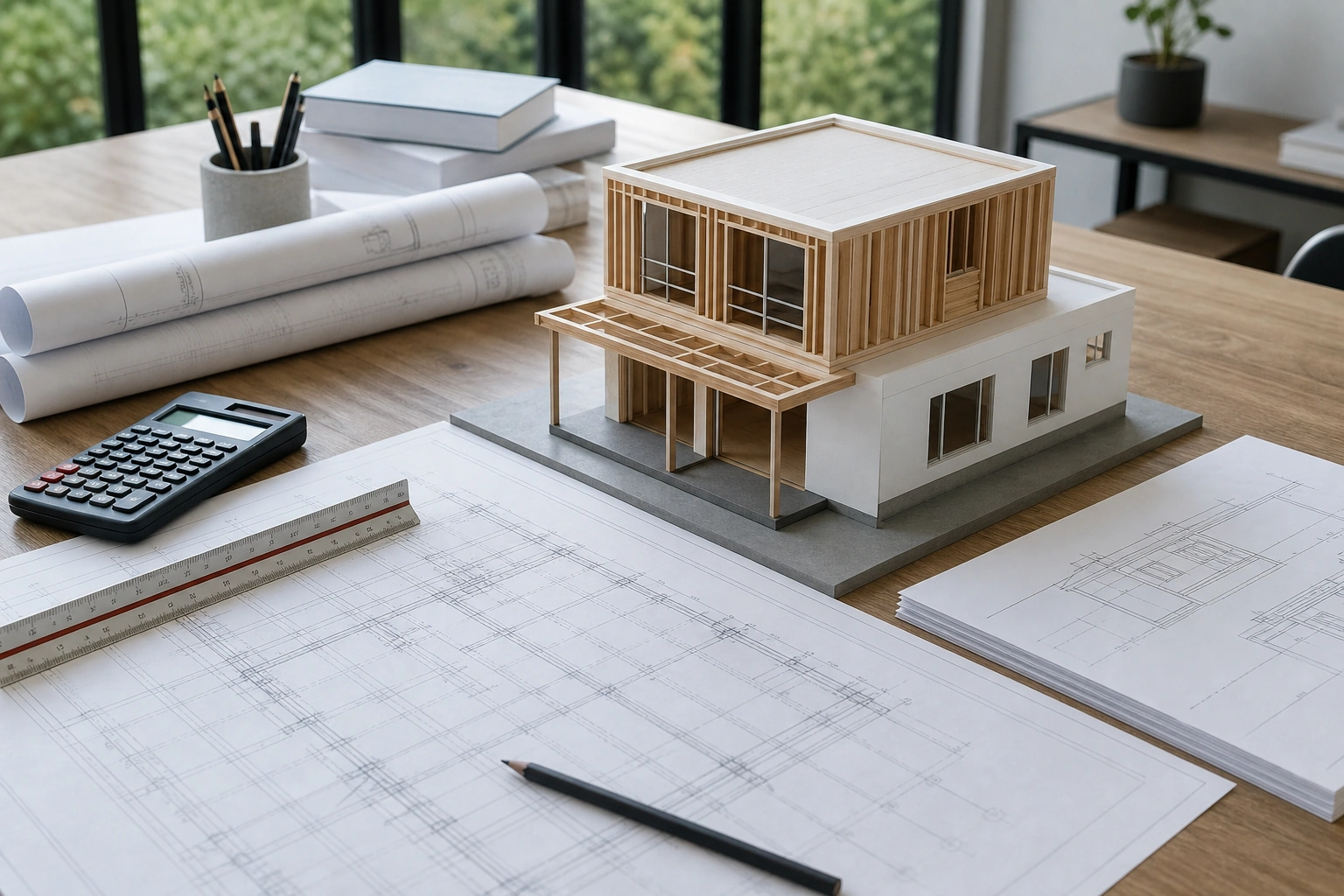 Planos y modelo para calcular una ampliación o segundo piso de una vivienda
