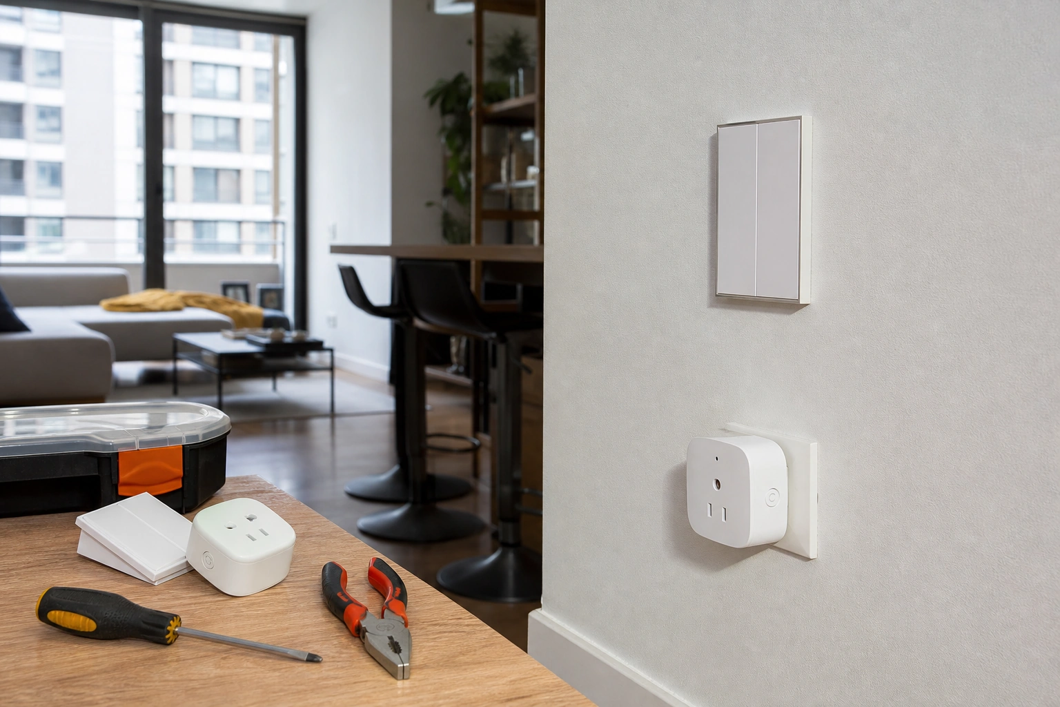 Interruptores y enchufes smart para iniciar una casa inteligente en Chile