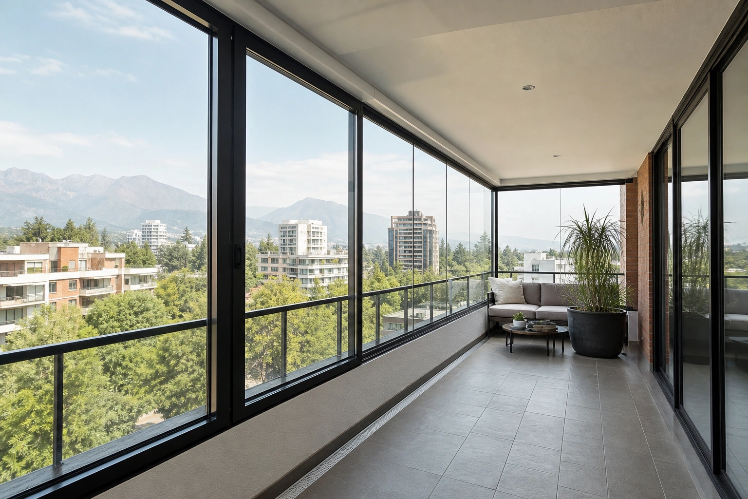 ¿Cuánto cuesta cerrar una terraza con ventanales?