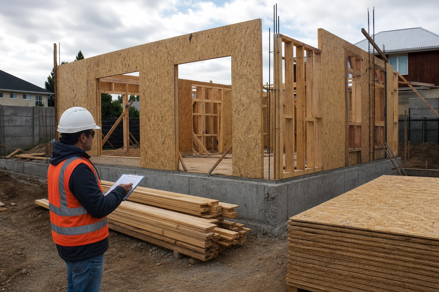 Supervisión y control de avance en una obra de vivienda por administración
