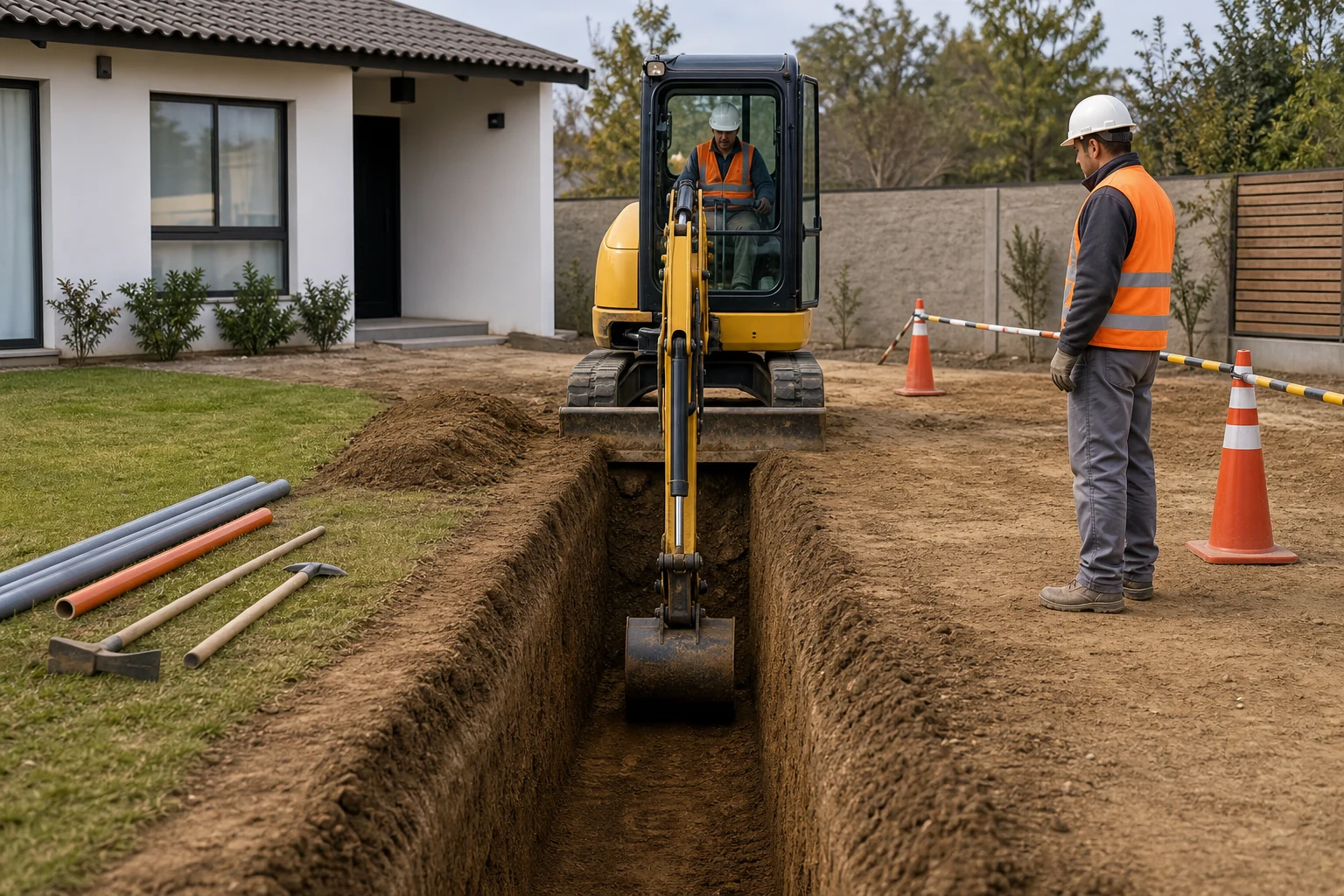 ¿Cuánto cuesta hacer una excavación o zanja en un terreno?