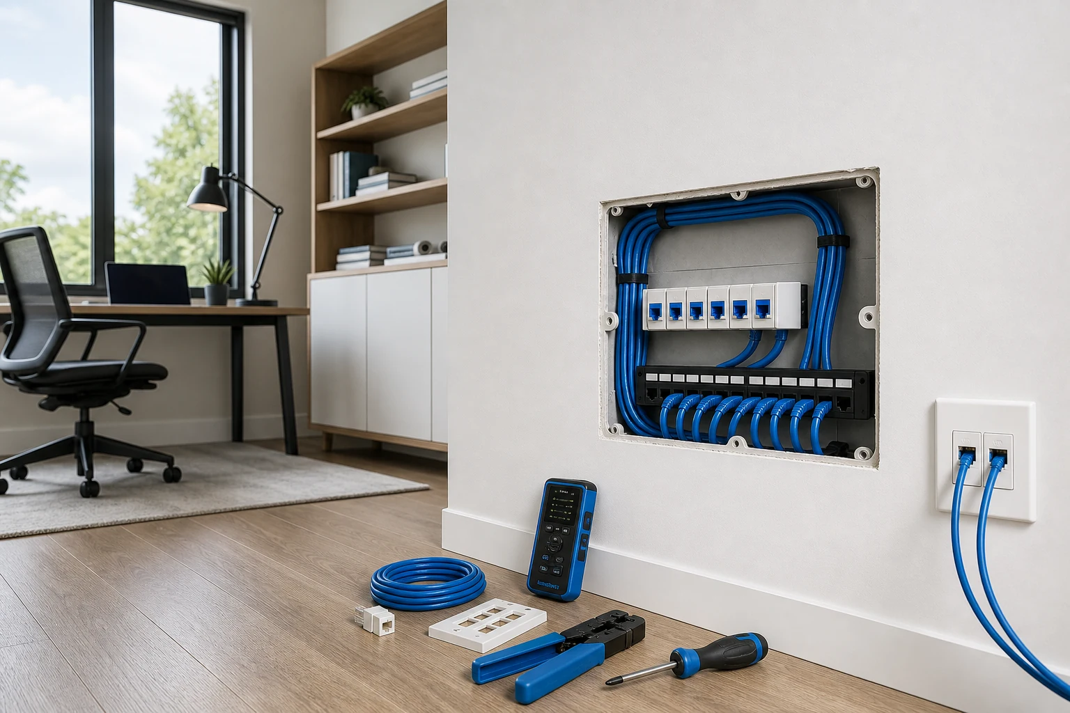 ¿Cuánto cuesta instalar cableado de red y puntos de internet en una casa?