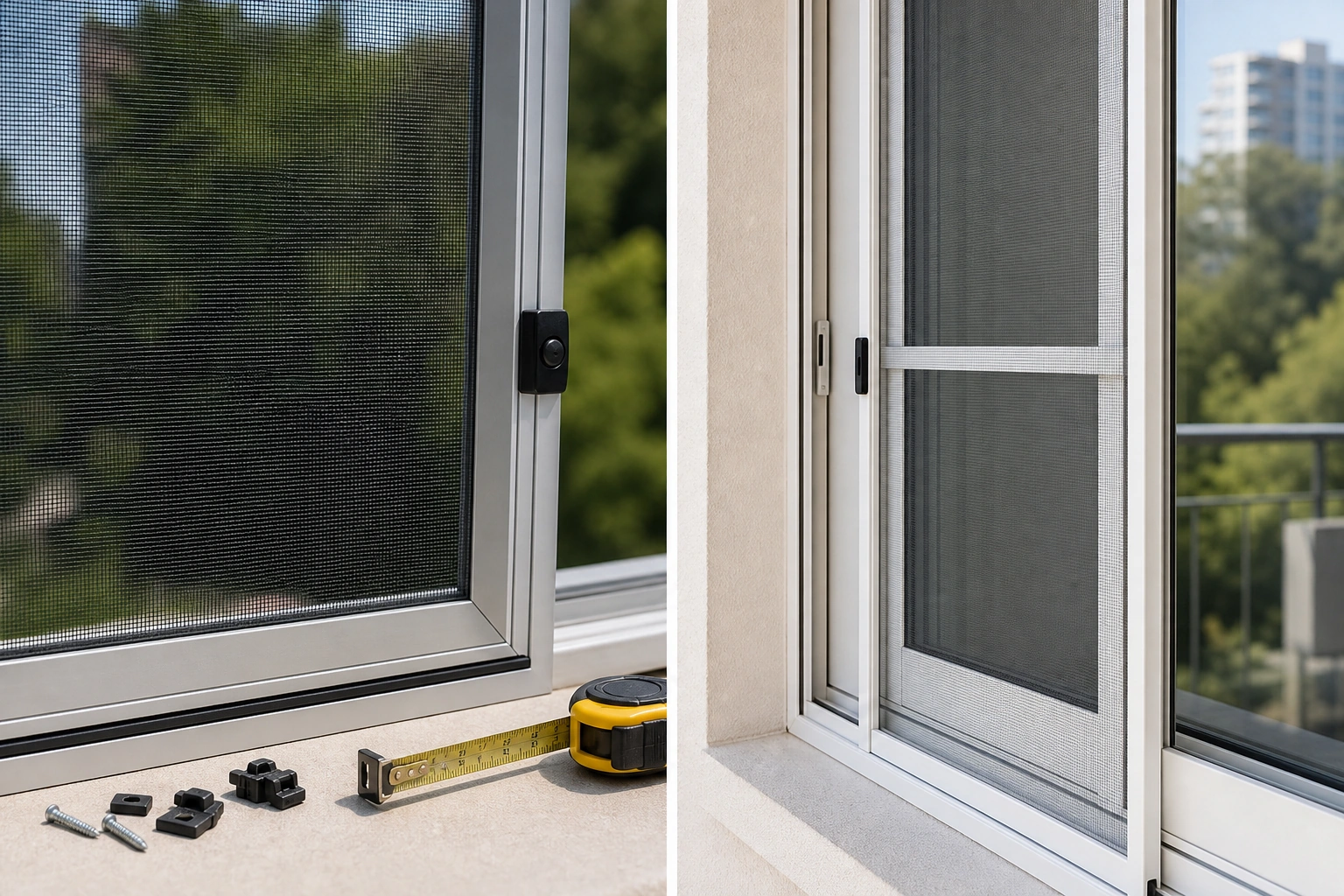 Tipos de mosquiteros para ventanas de aluminio y correderas