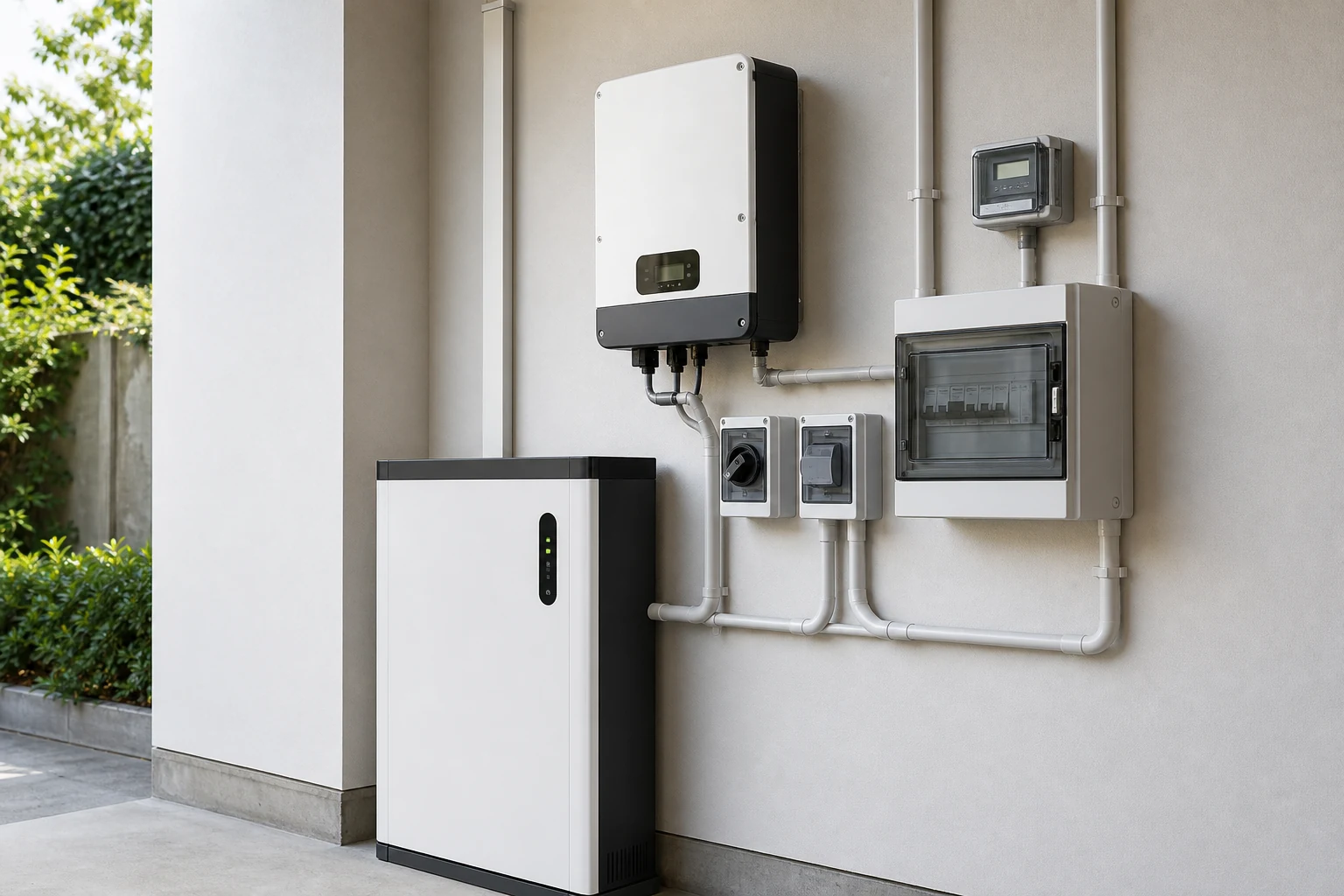 Batería residencial e inversor híbrido compatibles con paneles solares