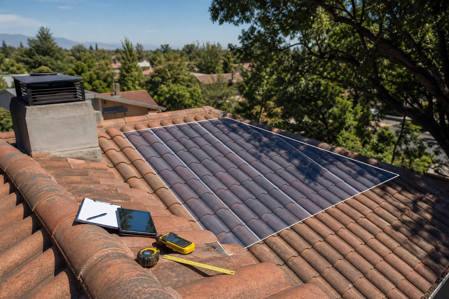 Revisión de techo, orientación y sombras antes de instalar paneles solares domiciliarios