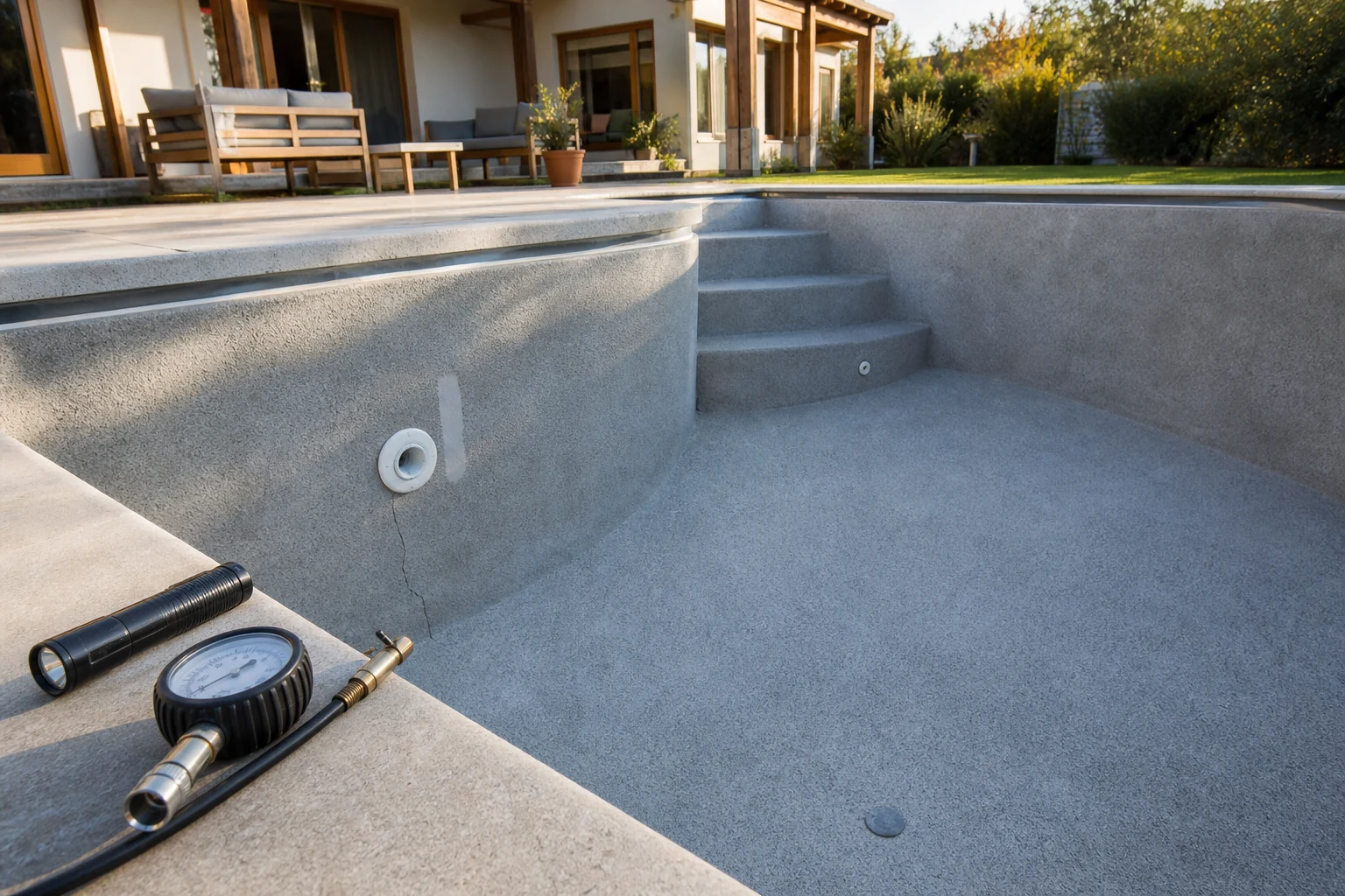 ¿Cuánto cuesta reparar una piscina con filtraciones o grietas en Chile?