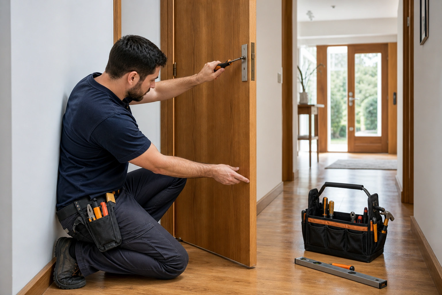 ¿Cuánto cuesta reparar una puerta que no cierra o roza el piso?