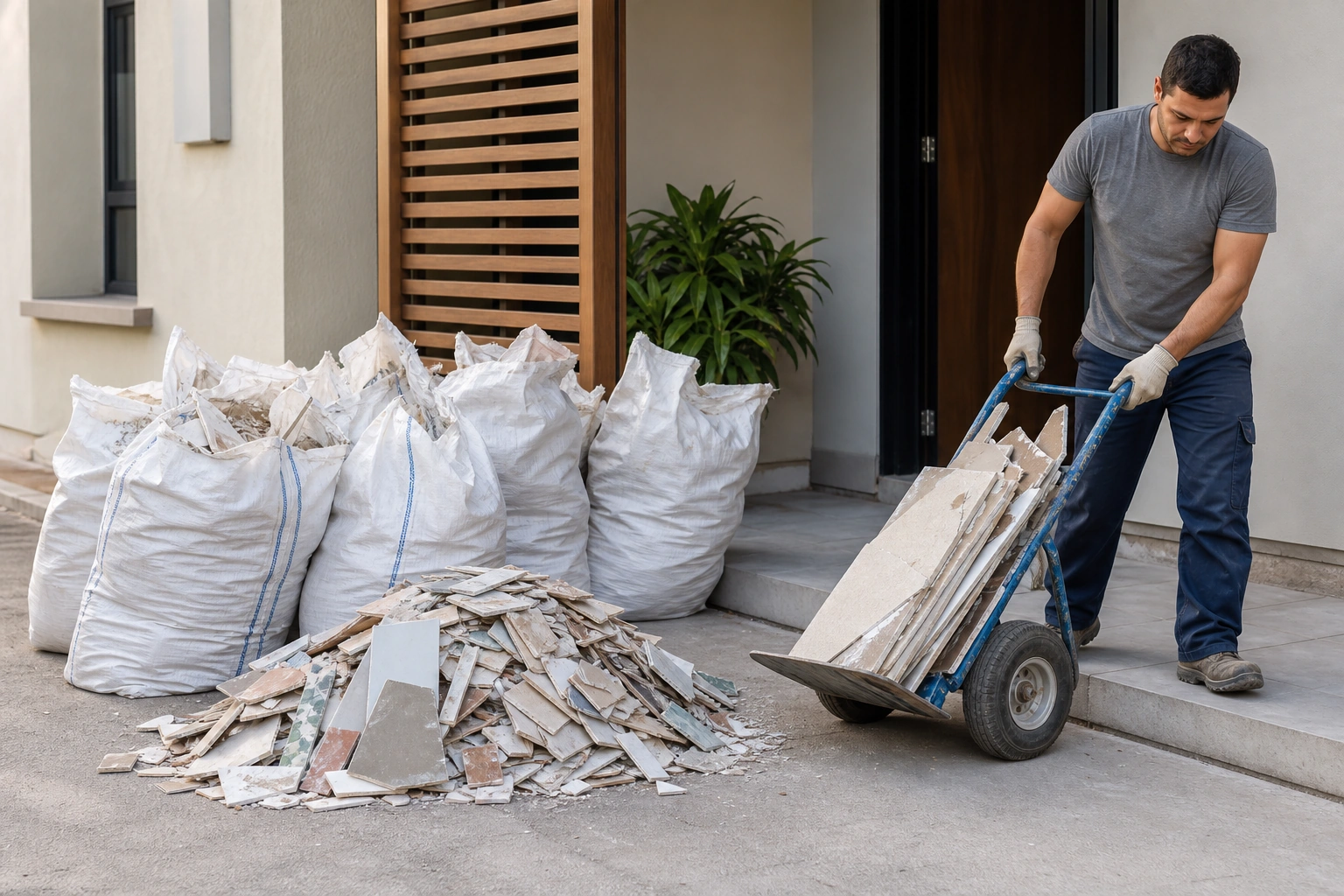 ¿Cuánto cuesta retirar escombros después de una remodelación?